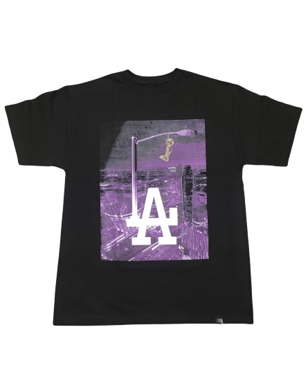 Night Life Downtown LA LightPole City Of Champions T-Shirt