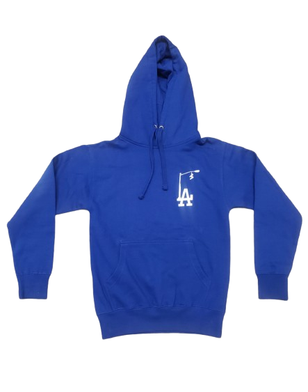 Royal Blue Hoodie OG LA LightPole Front Side Back Side Los Angeles LightPole