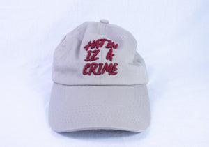 Hiac Brands Heather Grey/Red Embroidered Hatin Iz A Crime Dad Hat